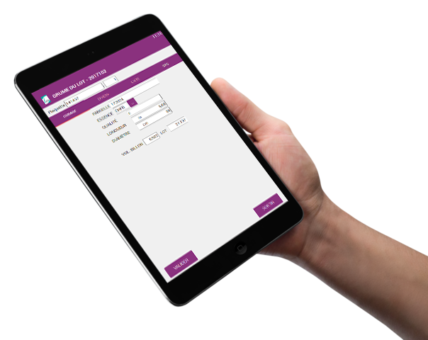 tablette de cubage forestier